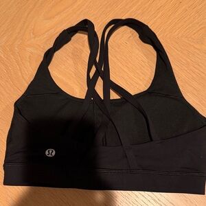 lululemon athletica Cross-Back Black Sports Bra